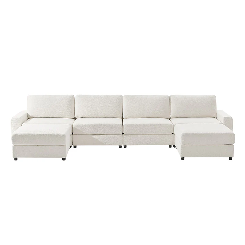 Aeris 138" Modern Curved Sectional Couch & Sofa With Curved Aesthetic - Image 37