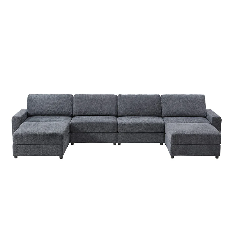 Aeris 138" Modern Curved Sectional Couch & Sofa With Curved Aesthetic - Image 51