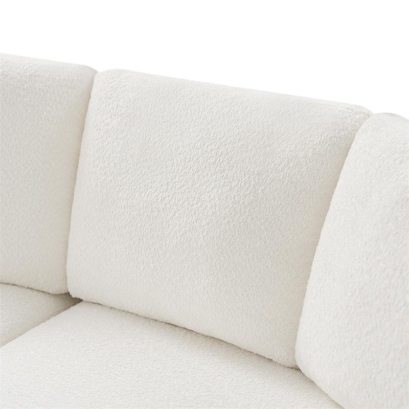 Aeris 138" Modern Curved Sectional Couch & Sofa With Curved Aesthetic - Image 8