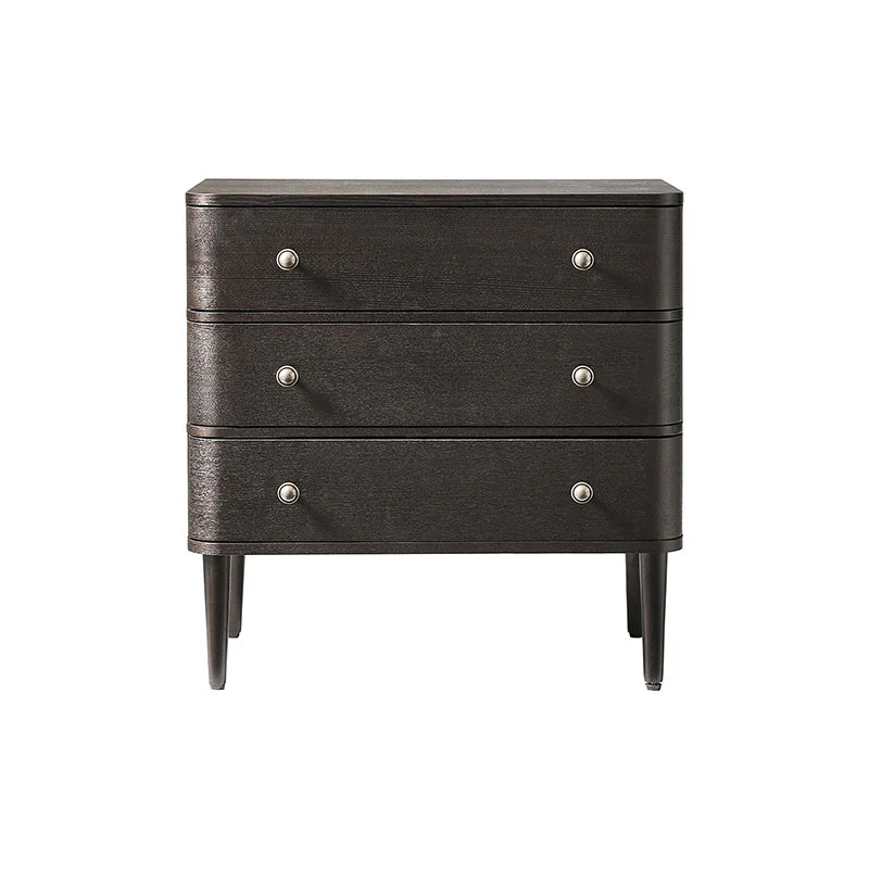 Modern End Table with Power Outlet & Curved Design - Image 12