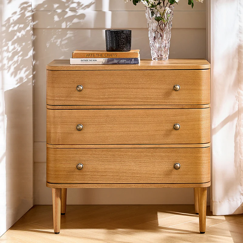 Modern End Table with Power Outlet & Curved Design - Image 18