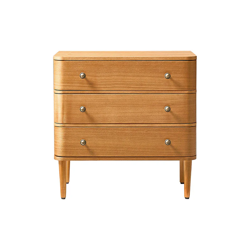 Modern End Table with Power Outlet & Curved Design - Image 20