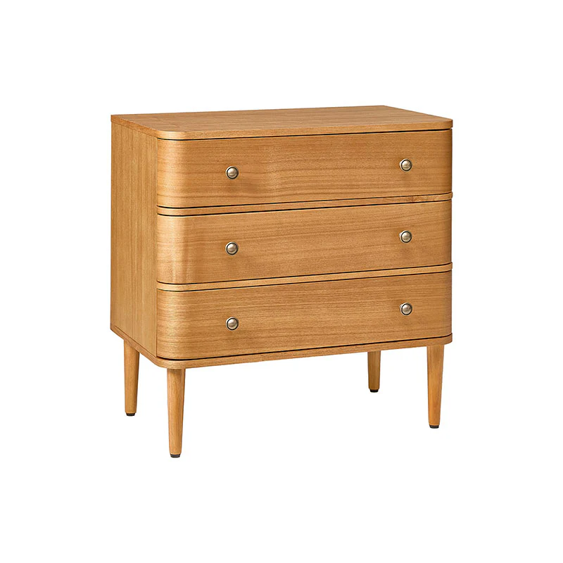 Modern End Table with Power Outlet & Curved Design - Image 21