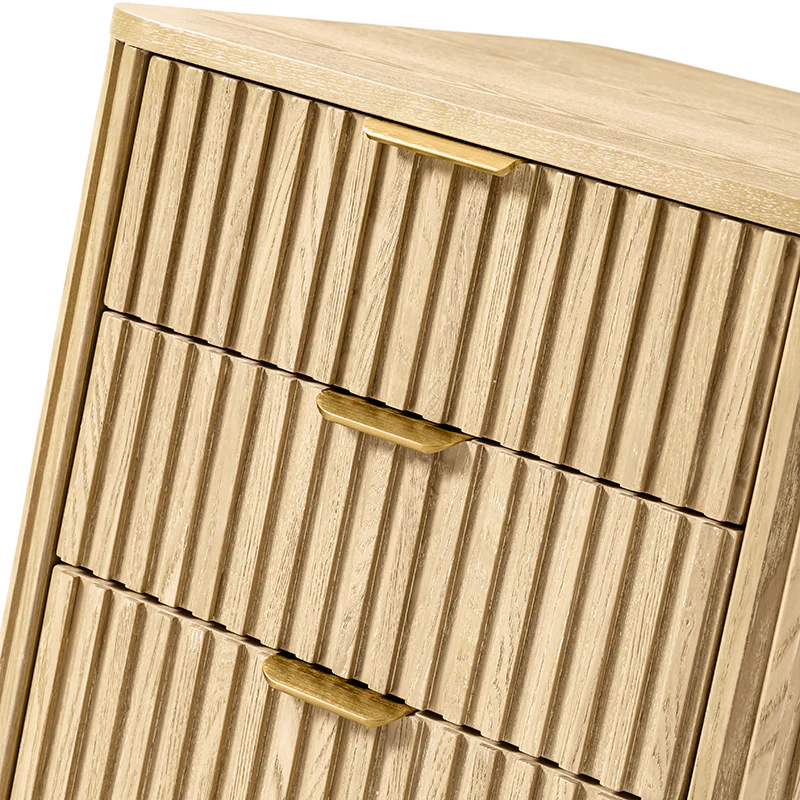 Modern Fluted Cabinet with Drawers and A4 File Storage - Image 7