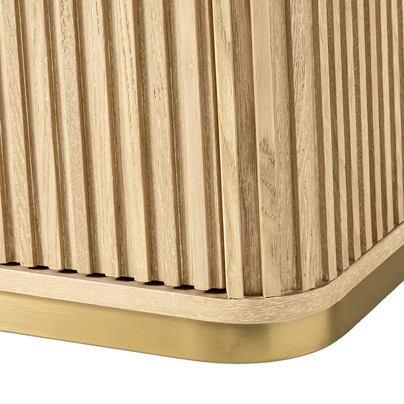 Modern Fluted Cabinet with Drawers and A4 File Storage - Image 8