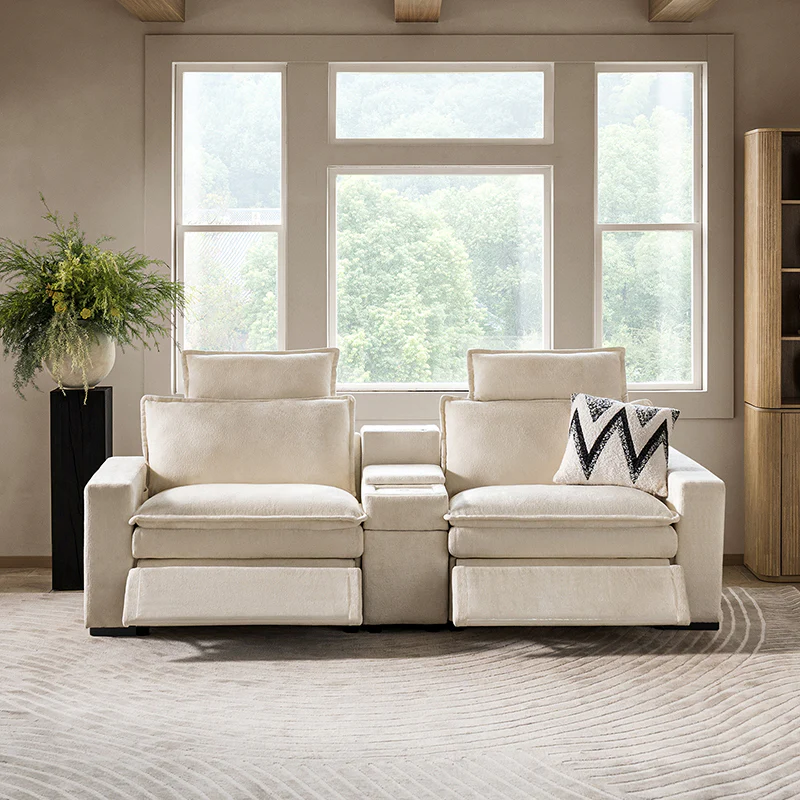 Modern Modular Power Reclining & Standing Coffee Table Living Room Set - Image 10