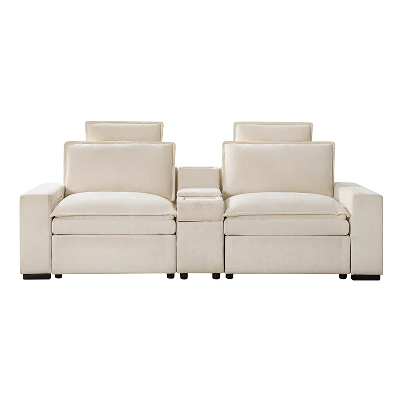 Modern Modular Power Reclining & Standing Coffee Table Living Room Set - Image 13