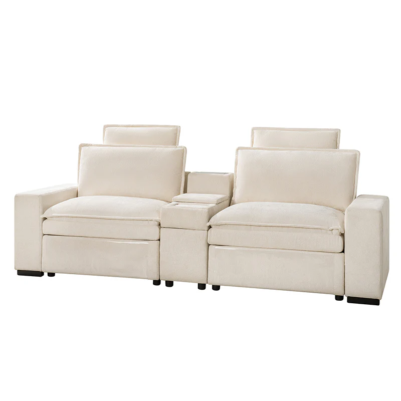 Modern Modular Power Reclining & Standing Coffee Table Living Room Set - Image 14