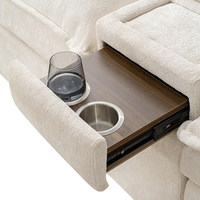 Modern Modular Power Reclining & Standing Coffee Table Living Room Set - Image 16