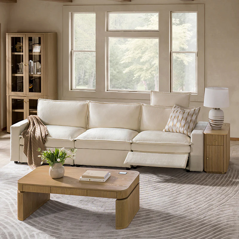 Modern Modular Power Reclining & Standing Coffee Table Living Room Set - Image 19