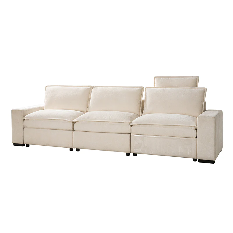 Modern Modular Power Reclining & Standing Coffee Table Living Room Set - Image 22