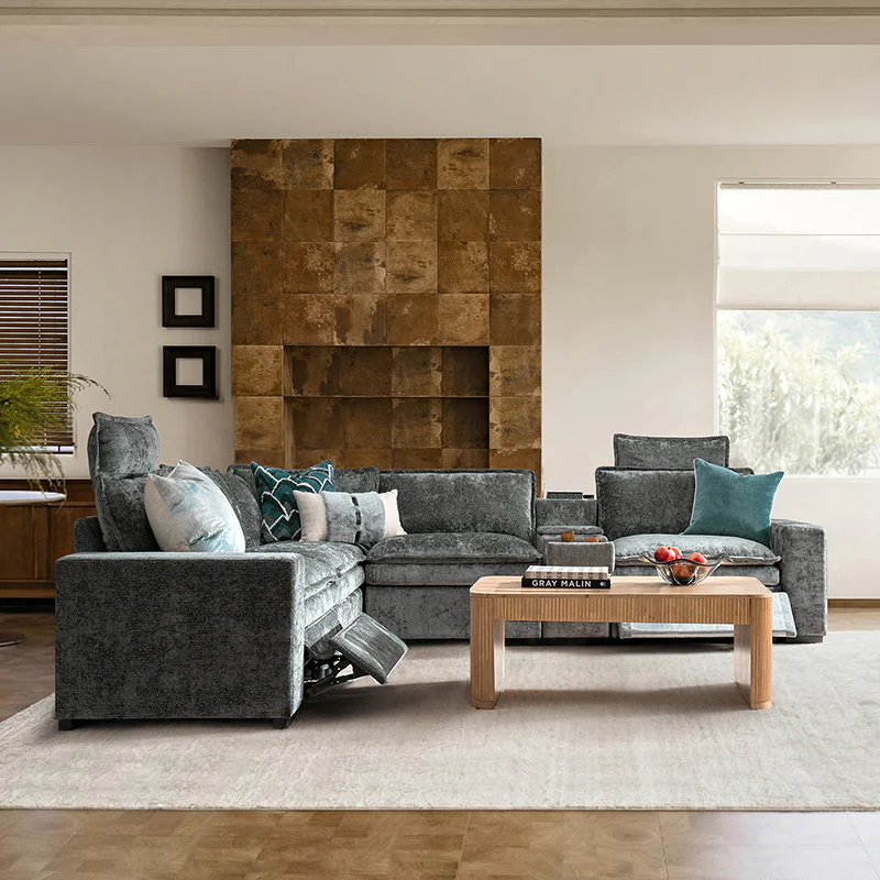 Modern Modular Power Reclining & Standing Coffee Table Living Room Set - Image 50