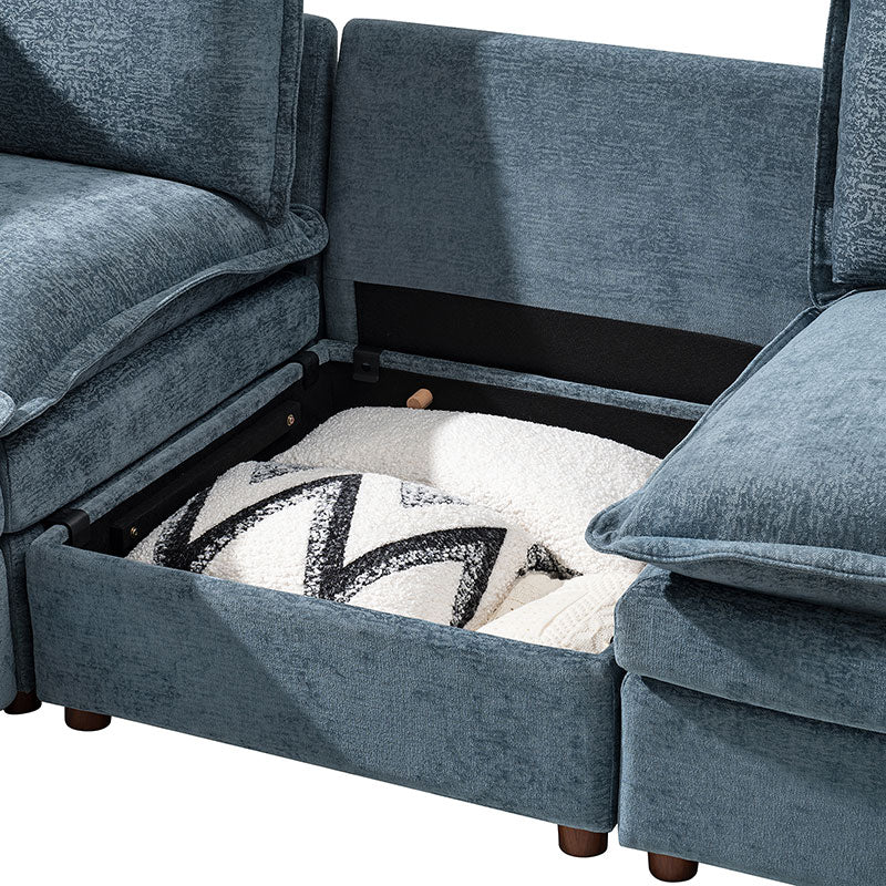 Diego Modern Modular 6-Seat Sectional Sofa with Chaise Lounge - Image 14