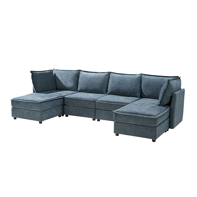 Diego Modern Modular 6-Seat Sectional Sofa with Chaise Lounge - Image 15