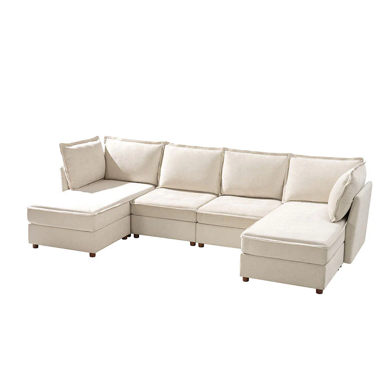 Diego Modern Modular 6-Seat Sectional Sofa with Chaise Lounge - Image 30