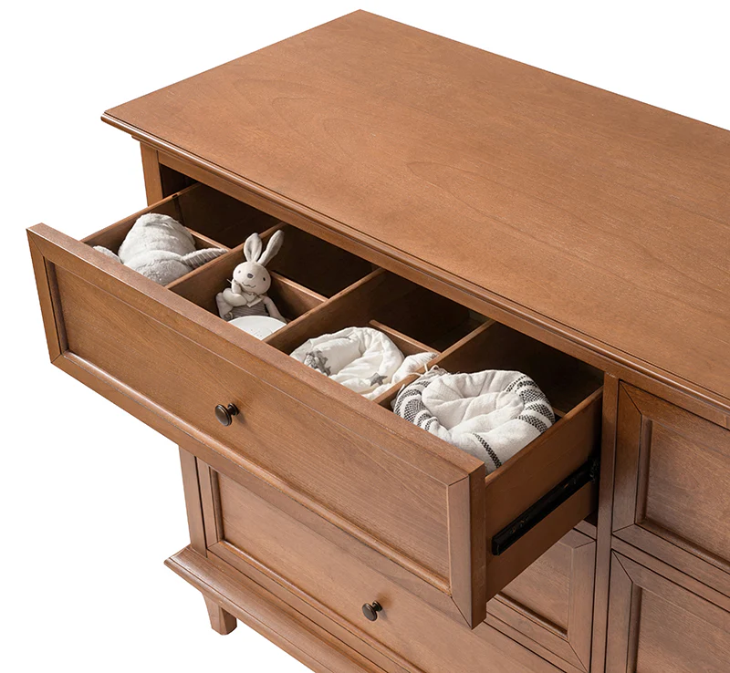 Mornay 4-Piece Transitional Solid Wood Bedroom Bundle with 6-Drawer Dresser - Image 5