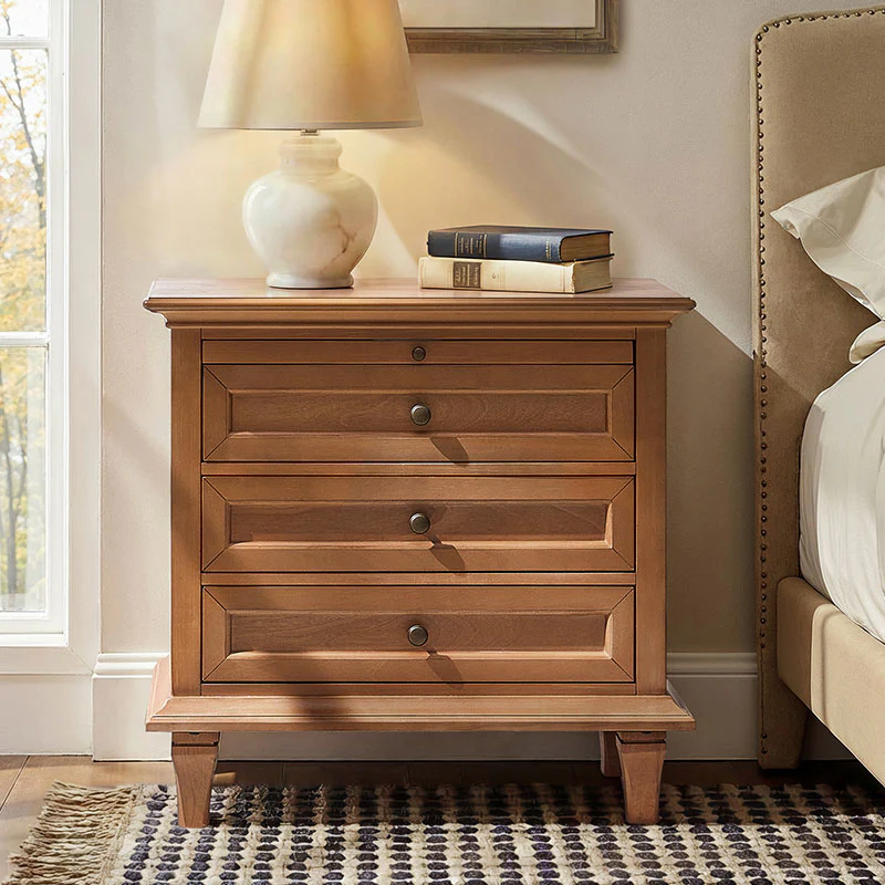 Mornay Transitional Solid Wood 6-Drawer Dresser & 3-Drawer Nightstand - Image 9