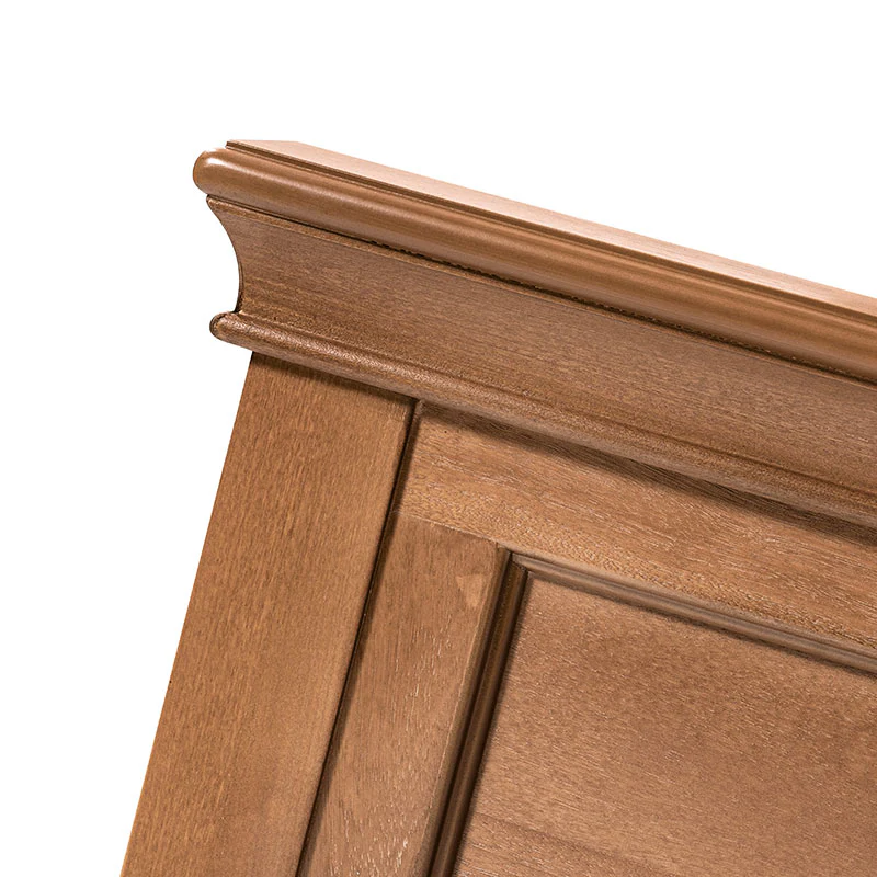 Mornay Transitional Solid Wood Bed with Upholstered Headboard - Image 7