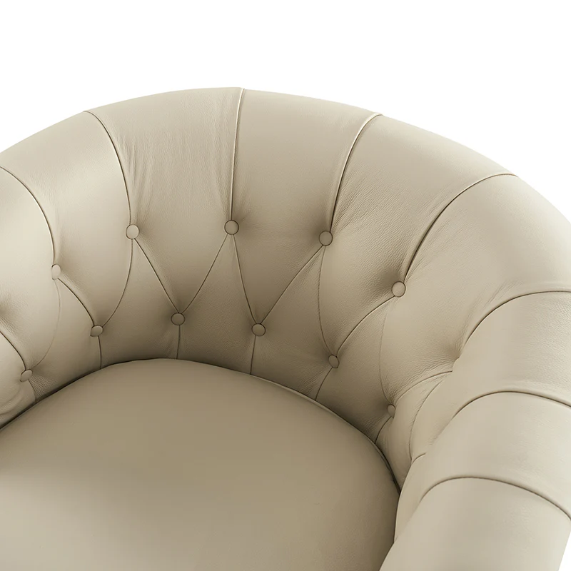 Morris Chesterfield Traditional Rocker Button-Tufted Design Swivel Chair - Image 22