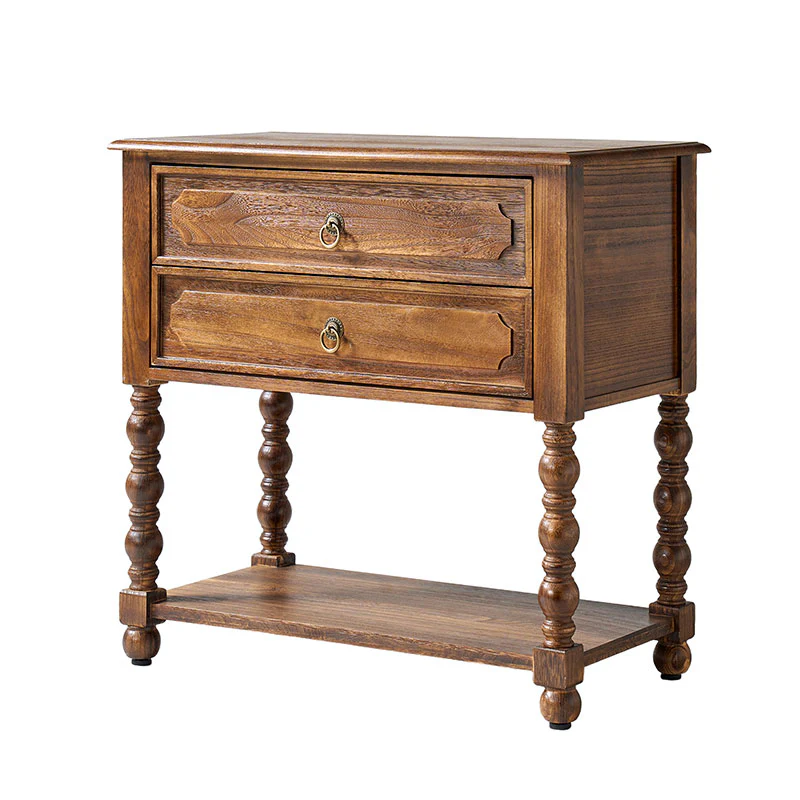 Multi-Functional Wooden End Table with USB & Open Shelf(Optional Types) - Image 18