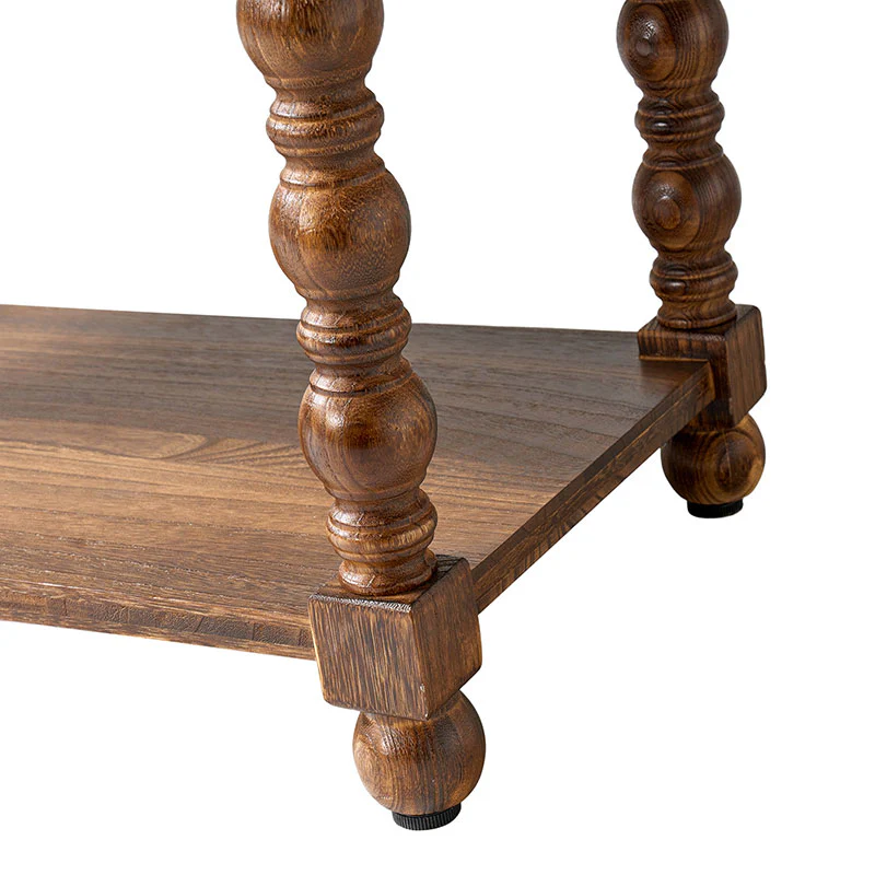 Multi-Functional Wooden End Table with USB & Open Shelf(Optional Types) - Image 20