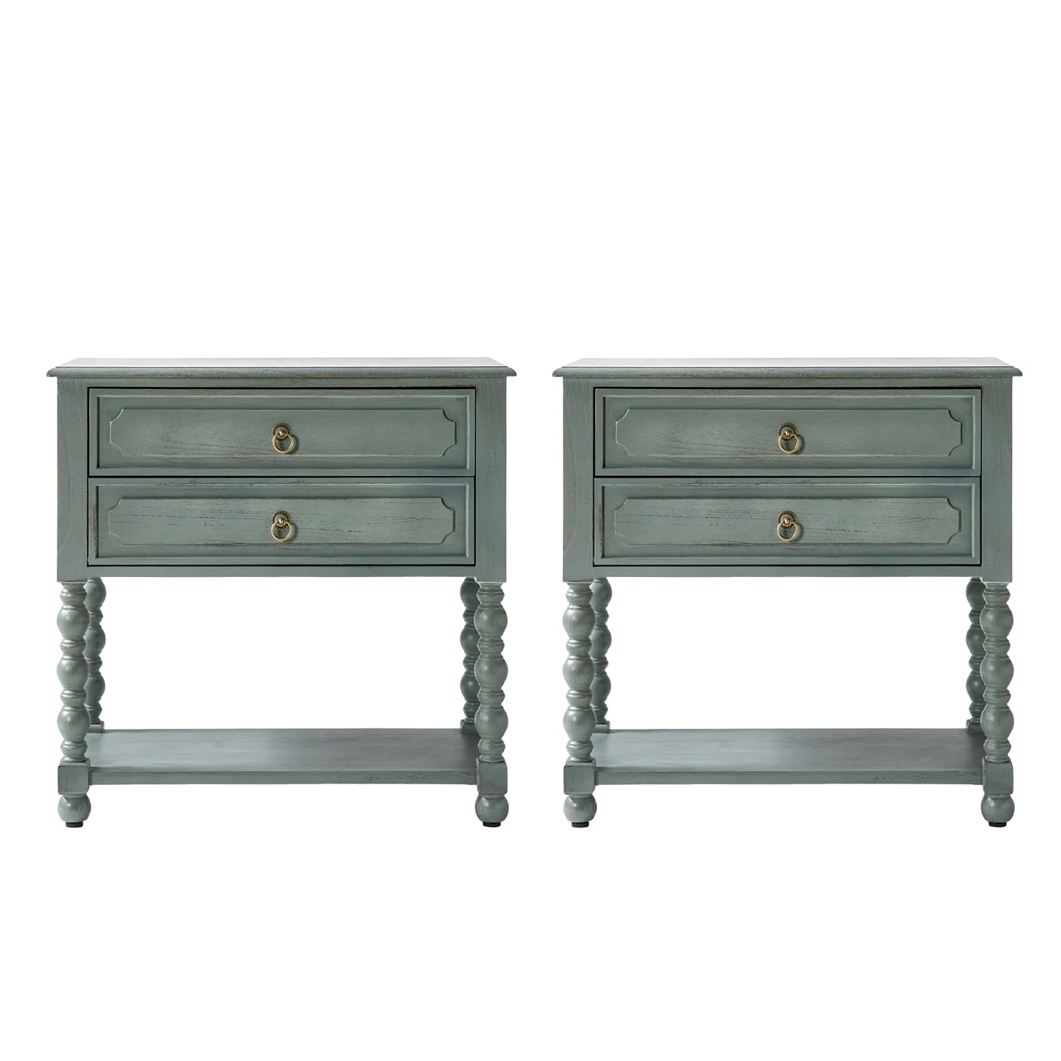 Multi-Functional Wooden End Table with USB & Open Shelf(Optional Types) - Image 23