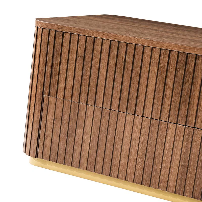 Multifunctional Slatted Design Lift-Top Coffee Table with Hidden Storage and Drawers - Image 9