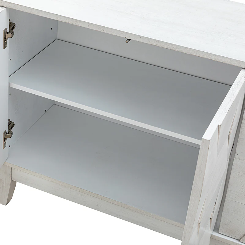 Kamu 45″ Wide 3-Door Sideboard – Modern Minimalist Storage Cabinet - Image 14
