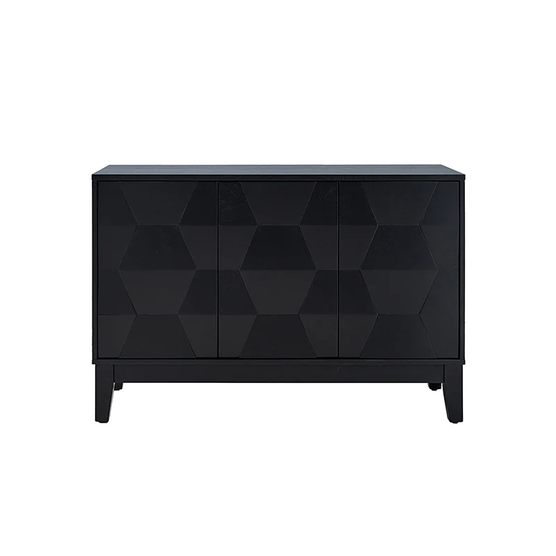 Kamu 45″ Wide 3-Door Sideboard – Modern Minimalist Storage Cabinet - Image 20