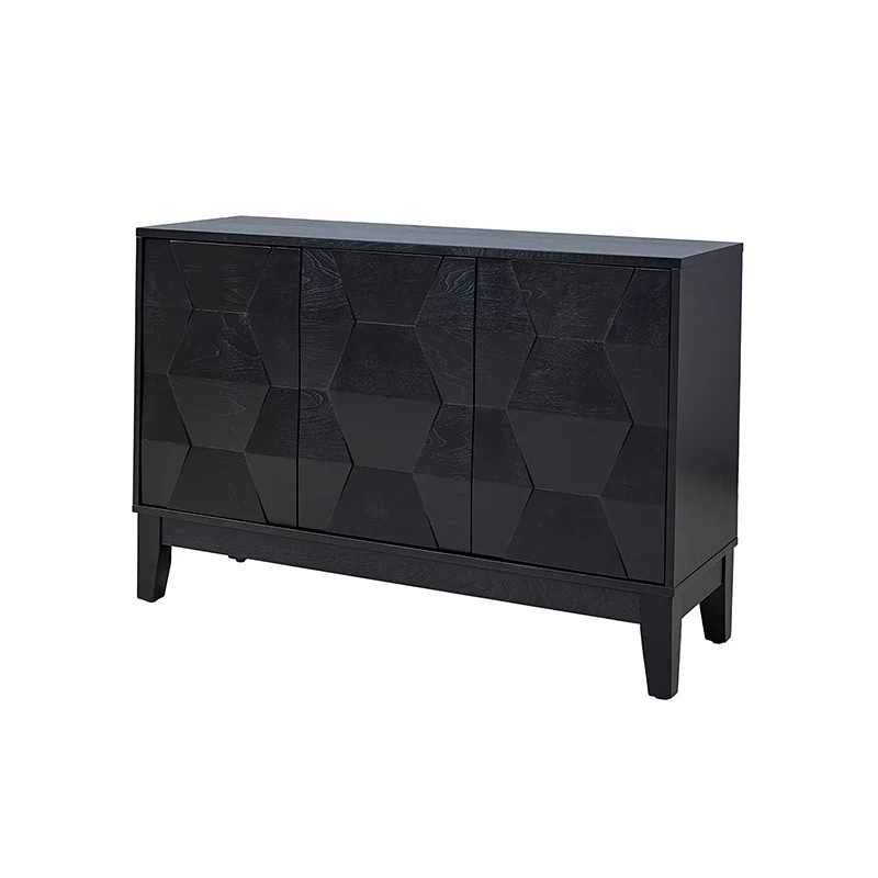 Kamu 45″ Wide 3-Door Sideboard – Modern Minimalist Storage Cabinet - Image 21