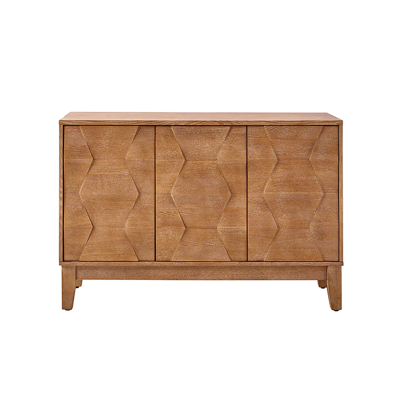 Kamu 45″ Wide 3-Door Sideboard – Modern Minimalist Storage Cabinet - Image 29