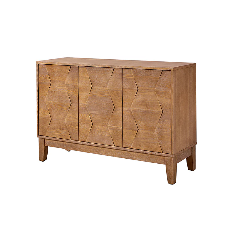 Kamu 45″ Wide 3-Door Sideboard – Modern Minimalist Storage Cabinet - Image 30