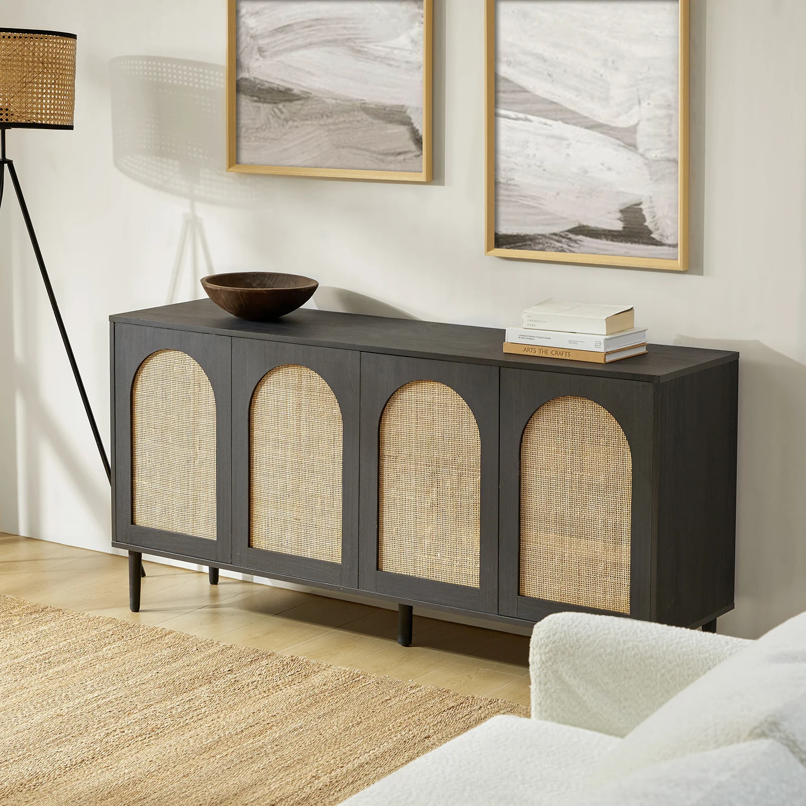 Norbert 63" Wide Sideboard – Large Modern Storage Cabinet for Dining & Living Room - Image 10