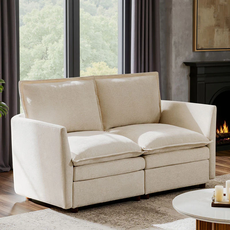 Victoria Oversized Modular Sectional Sofa with Hidden Storage and Removable Slipcovers - Image 12