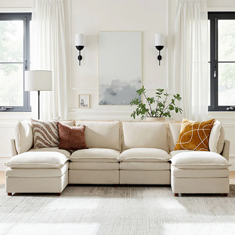 Victoria Oversized Modular Sectional Sofa with Hidden Storage and Removable Slipcovers - Image 46
