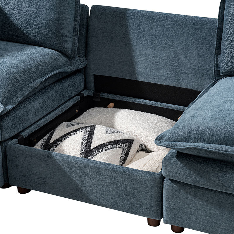 Victoria Oversized Modular Sectional Sofa with Hidden Storage and Removable Slipcovers - Image 9