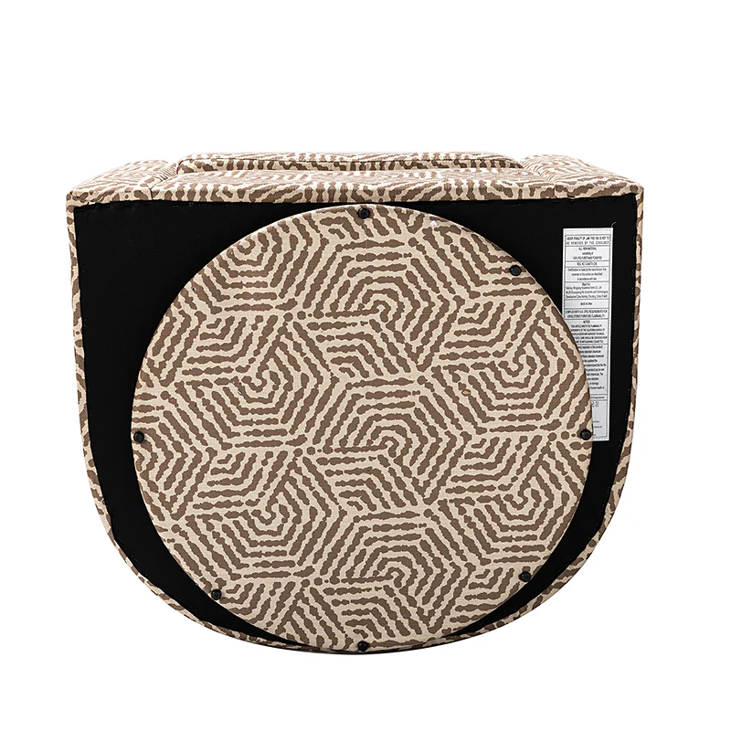Pablo Modern Swivel Barrel Chair with Upholstered Fabric & Metal Base - Image 56