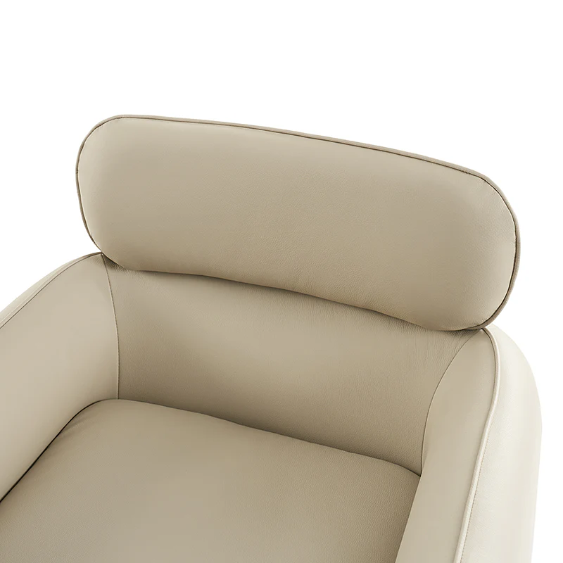 Philander Modern Genuine Leather Swivel Chair - Image 16