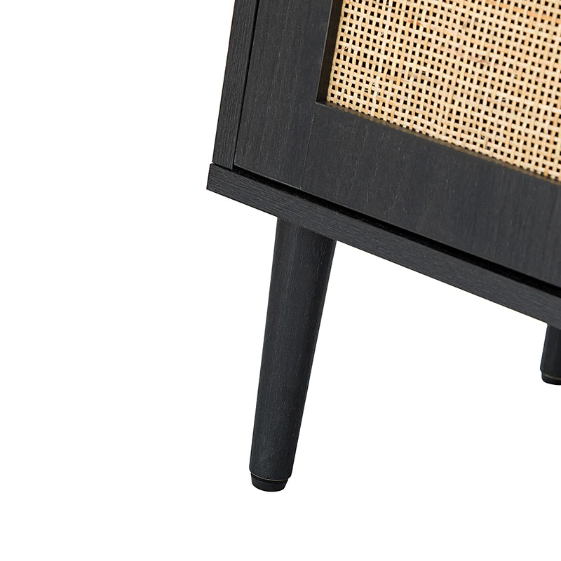 Posey 56″ Wood & Rattan Sideboard – Modern Coastal Storage Cabinet - Image 8