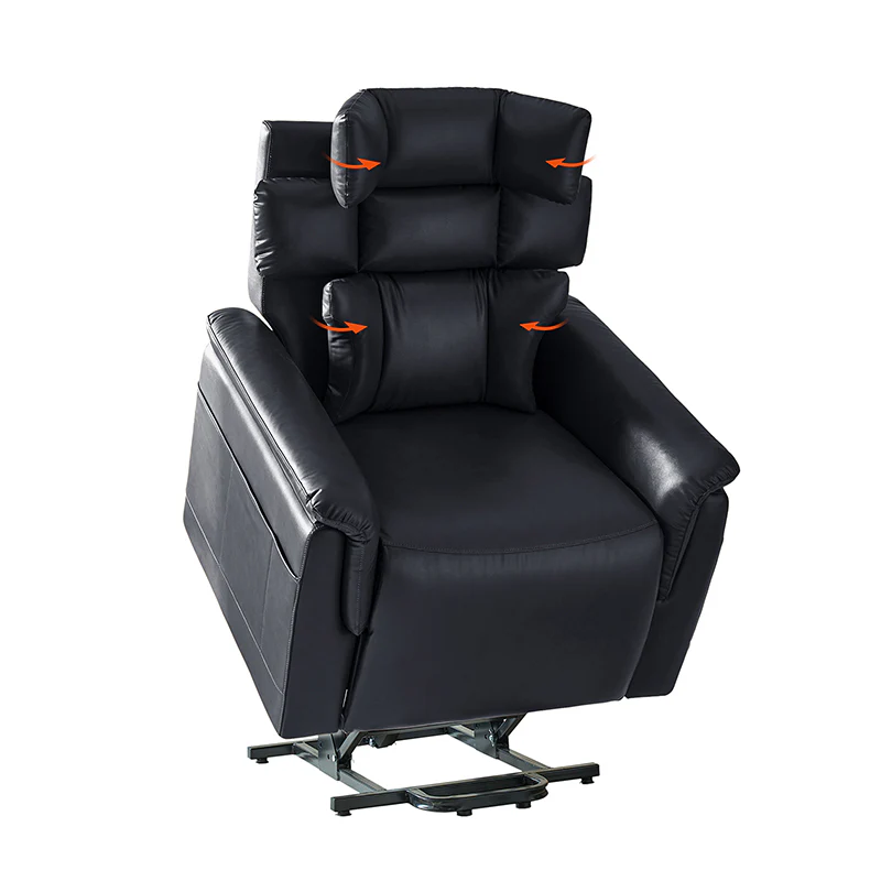 Lay Flat Lift Geri Chairs with Adjustable Head and Lumbar  Lateral  Support - Image 17