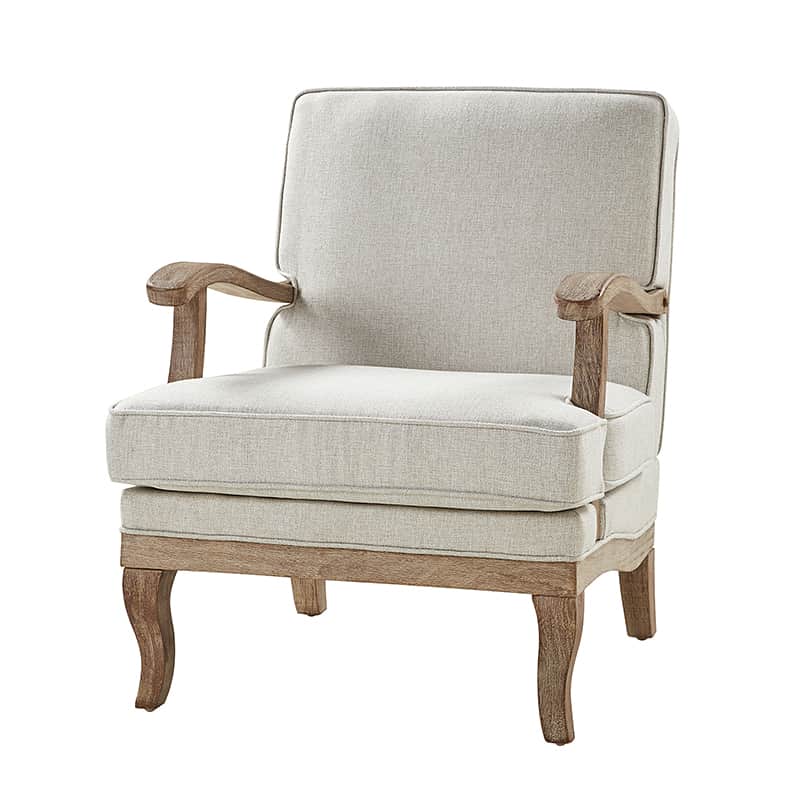 Randolph Farmhouse Upholstered Accent Chair with Wooden Legs(Optional Types) - Image 37