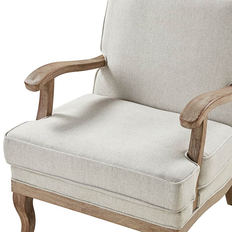 Randolph Farmhouse Upholstered Accent Chair with Wooden Legs(Optional Types) - Image 38