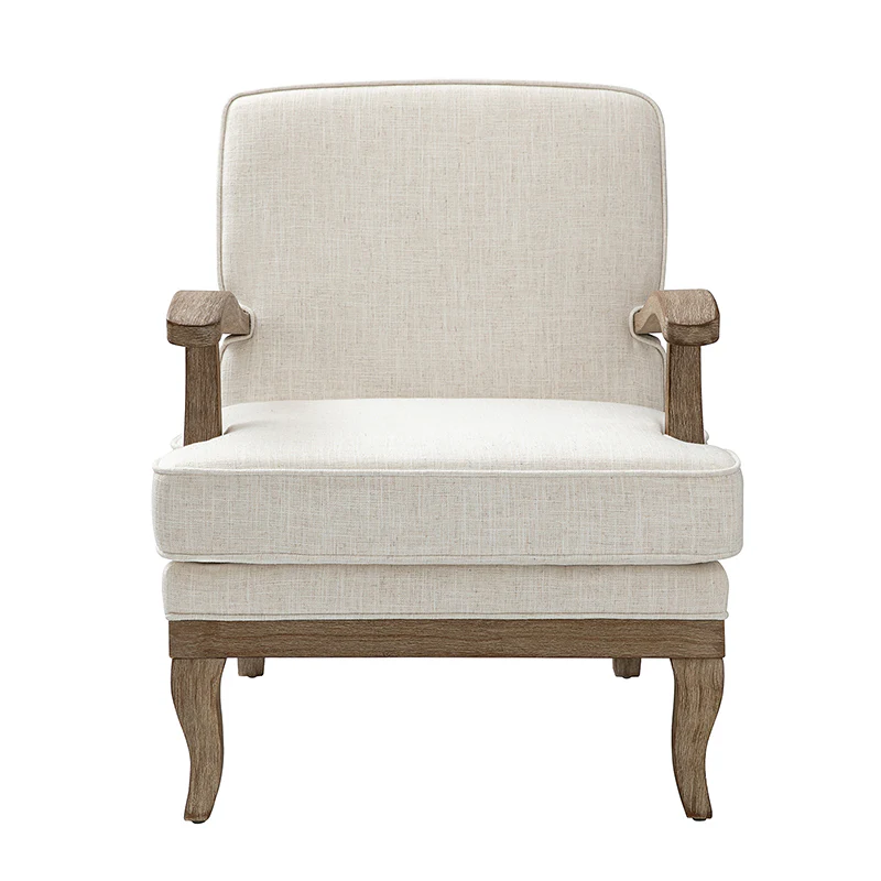 Randolph Farmhouse Upholstered Accent Chair with Wooden Legs(Optional Types) - Image 4