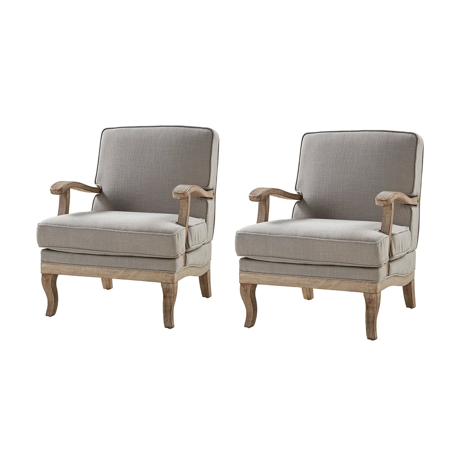 Randolph Farmhouse Upholstered Accent Chair with Wooden Legs(Optional Types) - Image 48