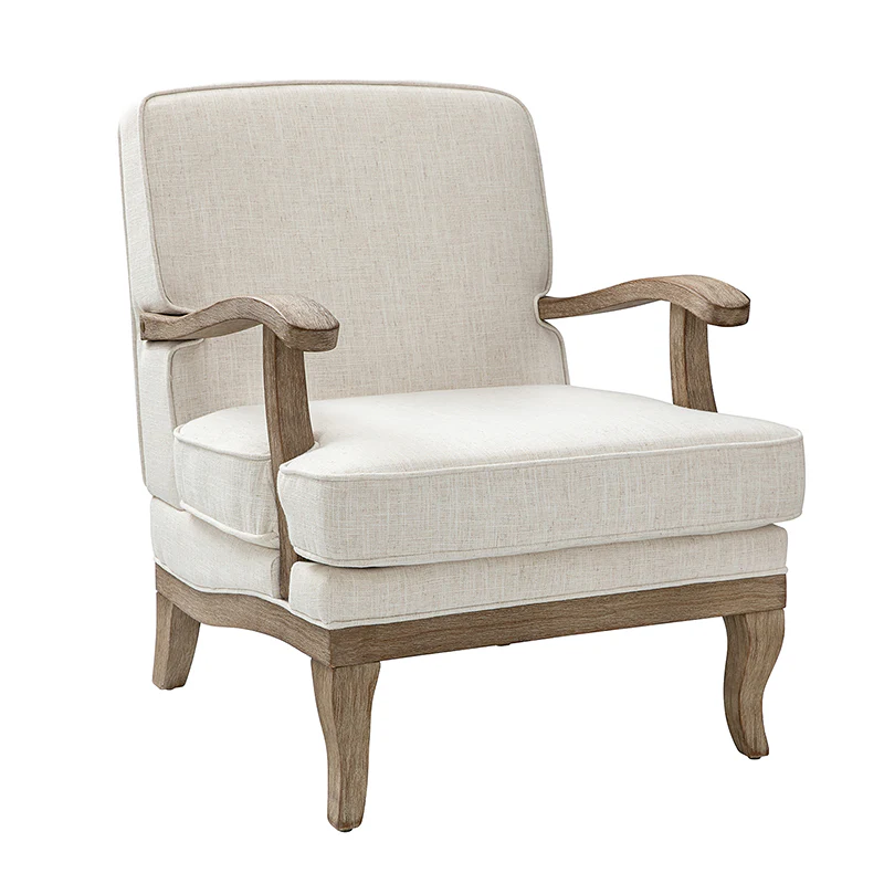Randolph Farmhouse Upholstered Accent Chair with Wooden Legs(Optional Types) - Image 5