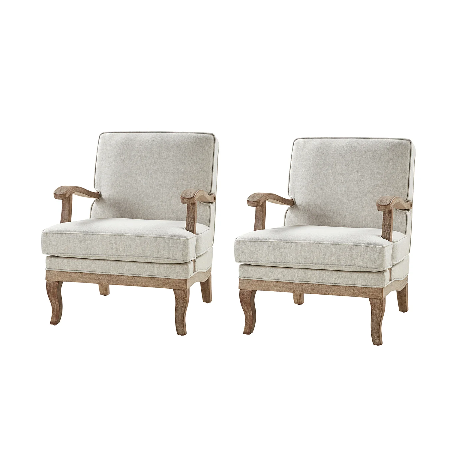 Randolph Farmhouse Upholstered Accent Chair with Wooden Legs(Optional Types) - Image 54