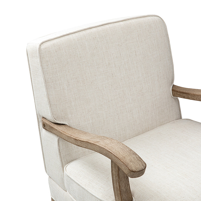 Randolph Farmhouse Upholstered Accent Chair with Wooden Legs(Optional Types) - Image 6