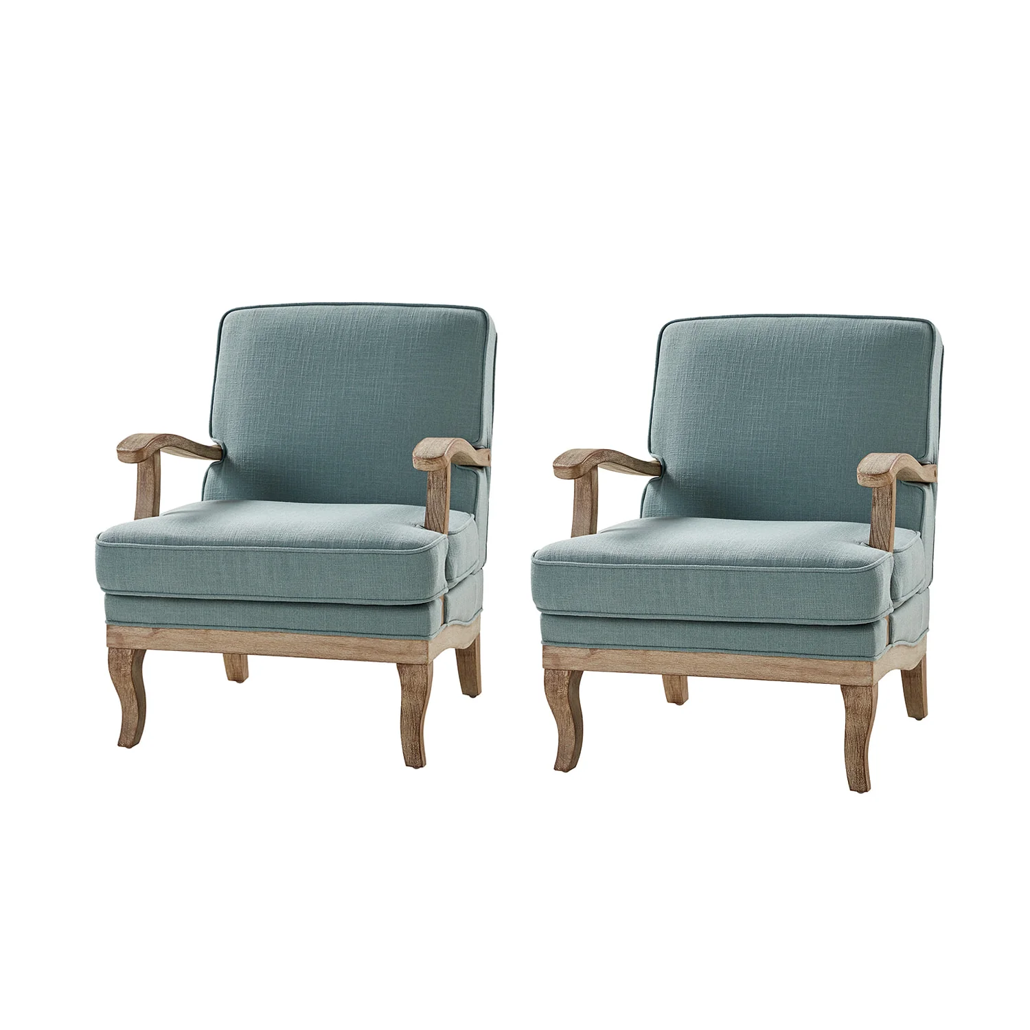 Randolph Farmhouse Upholstered Accent Chair with Wooden Legs(Optional Types) - Image 60