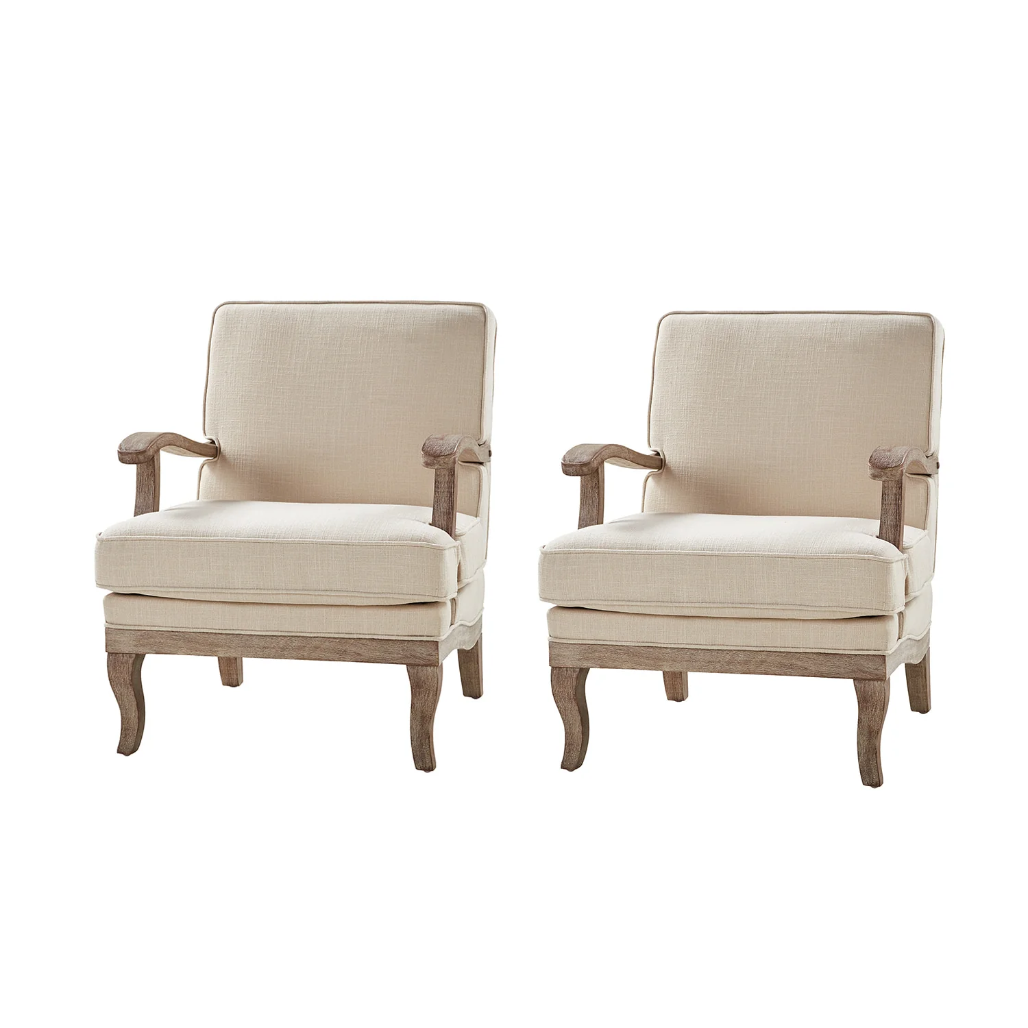 Randolph Farmhouse Upholstered Accent Chair with Wooden Legs(Optional Types) - Image 66