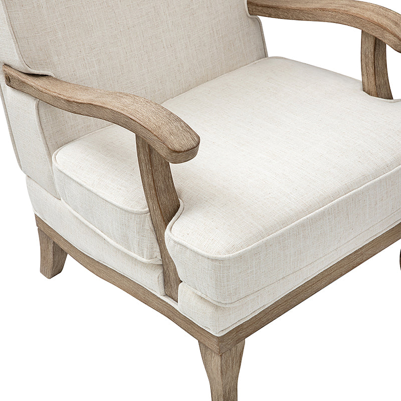 Randolph Farmhouse Upholstered Accent Chair with Wooden Legs(Optional Types) - Image 7